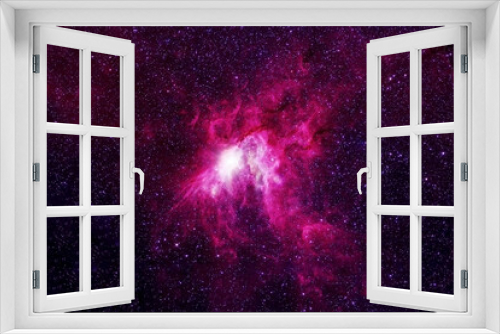 Fototapeta Naklejka Na Ścianę Okno 3D - Red space nebula. Elements of this image were furnished by NASA.