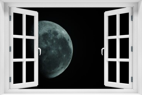 Fototapeta Naklejka Na Ścianę Okno 3D - dark moon rising