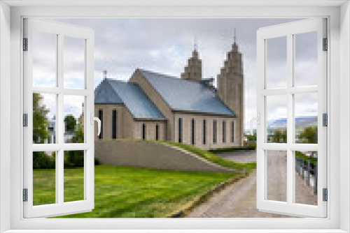 Fototapeta Naklejka Na Ścianę Okno 3D - Beautiful church in Iceland