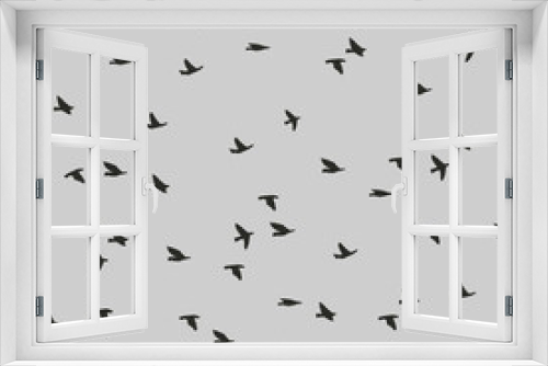 Fototapeta Naklejka Na Ścianę Okno 3D - Seamless pattern with flying birds