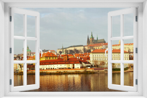 Fototapeta Naklejka Na Ścianę Okno 3D - Panorama of Prague