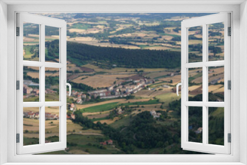 Fototapeta Naklejka Na Ścianę Okno 3D - Berga, village of Barcelona. Catalonia,Spain. Aerial Drone Photo