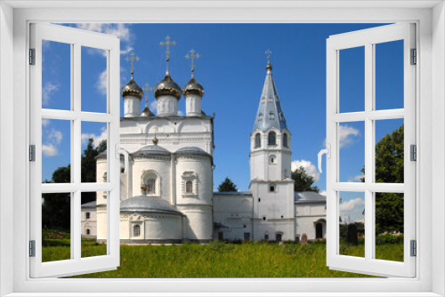 Fototapeta Naklejka Na Ścianę Okno 3D - Annunciation Cathedral (Blagoveshchensky cathedral, 1682-1689) of Annunciation monastery. Vyazniki town, Vladimir Oblast, Russia.