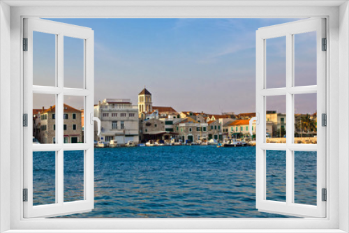 Fototapeta Naklejka Na Ścianę Okno 3D - Adriatic town of Vodice waterfront, Dalmatia, Croatia