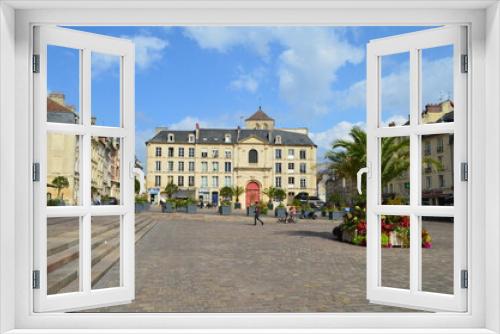 Fototapeta Naklejka Na Ścianę Okno 3D - La Place Saint-Sauveur à Caen (Calvados - Normandie - France) Septembre 2020