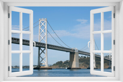 Fototapeta Naklejka Na Ścianę Okno 3D - San Francisco Oakland Bay Bridge