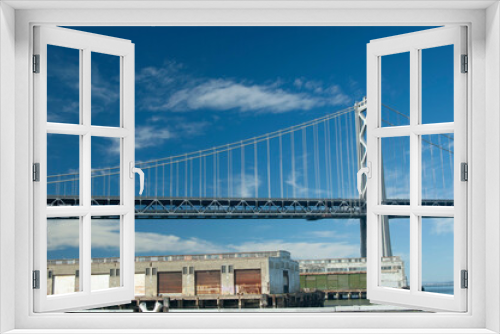 Fototapeta Naklejka Na Ścianę Okno 3D - San Francisco Oakland Bay Bridge
