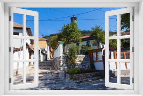 Fototapeta Naklejka Na Ścianę Okno 3D - Narrow street in the historic district of Sarajevo. Bosnia and Herzegovina