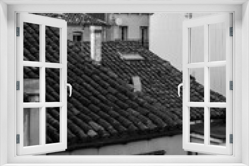 Fototapeta Naklejka Na Ścianę Okno 3D - Techos , tejados , roof , tejas 