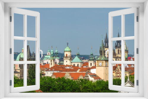 Fototapeta Naklejka Na Ścianę Okno 3D - Rooftops of the old town in Prague, Czech Republic