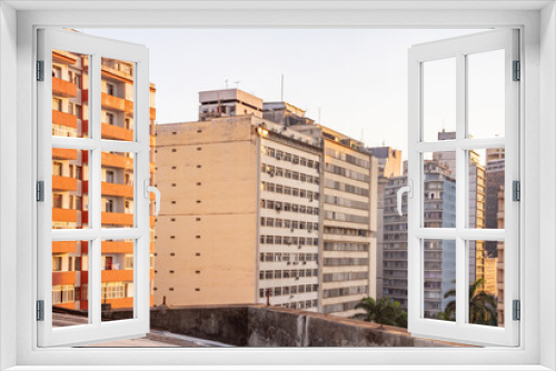 Fototapeta Naklejka Na Ścianę Okno 3D - Belo Horizonte downtonw skyline at sunset