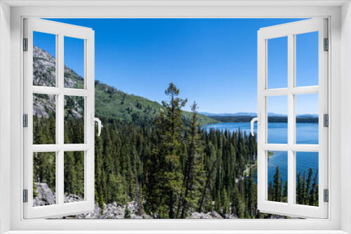 Fototapeta Naklejka Na Ścianę Okno 3D - Jenny Lake and Trail, Teton National Park