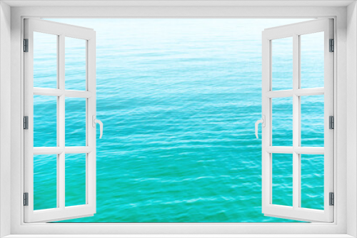 Fototapeta Naklejka Na Ścianę Okno 3D - Blue sea water background for nature blue texture