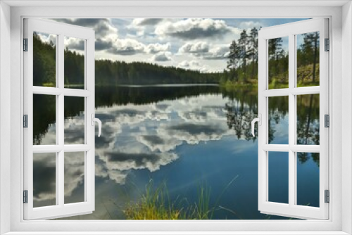 Fototapeta Naklejka Na Ścianę Okno 3D - unnamed lake in sweden