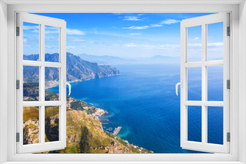 Fototapeta Naklejka Na Ścianę Okno 3D - Scenic view of Amalfi coast ( near Ravello), Province of Salerno,  Campania, Italy.