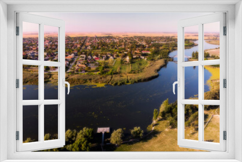 Fototapeta Naklejka Na Ścianę Okno 3D - Great Backa Canal in Vojvodina, Serbia