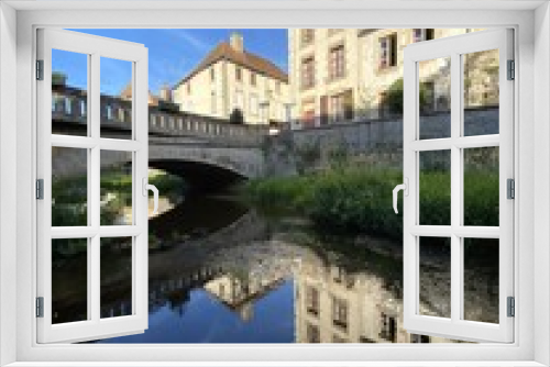 Fototapeta Naklejka Na Ścianę Okno 3D - Pont à Corbigny, Bourgogne