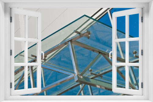 Fototapeta Naklejka Na Ścianę Okno 3D - Glass and steel architectural construction
