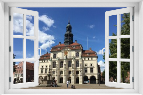 Fototapeta Naklejka Na Ścianę Okno 3D - Historisches Rathaus in Lüneburg