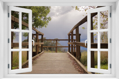 Fototapeta Naklejka Na Ścianę Okno 3D - Viewpoint in a natural space