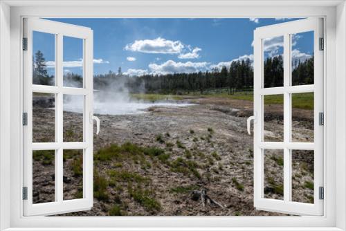 Fototapeta Naklejka Na Ścianę Okno 3D - Churning Caldron, Mud Volcano Area, Yellowstone National Park