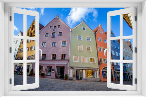 Fototapeta Naklejka Na Ścianę Okno 3D - Fassaden in Füssen im Allgäu
