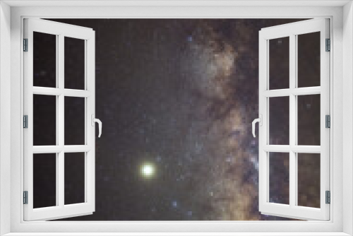 Fototapeta Naklejka Na Ścianę Okno 3D - Galaxy milky way at night sky background.