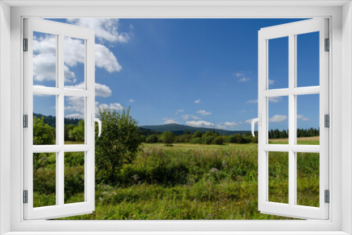 Fototapeta Naklejka Na Ścianę Okno 3D - Bieszczady panorama 
