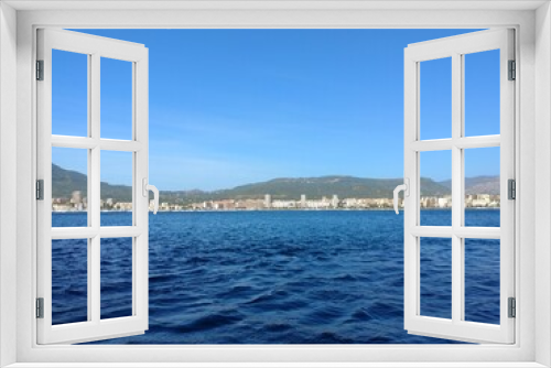Fototapeta Naklejka Na Ścianę Okno 3D - View of the sea from the sea. Santa Margherita Ligure.