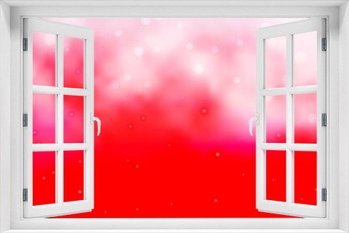 Fototapeta Naklejka Na Ścianę Okno 3D - Light Red vector background with small and big stars. Colorful illustration with abstract gradient stars. Best design for your ad, poster, banner.
