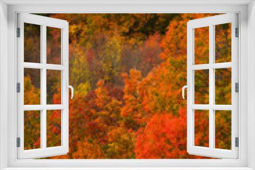 Fototapeta Naklejka Na Ścianę Okno 3D - Autumn from Foothills Parkway, East Tennessee