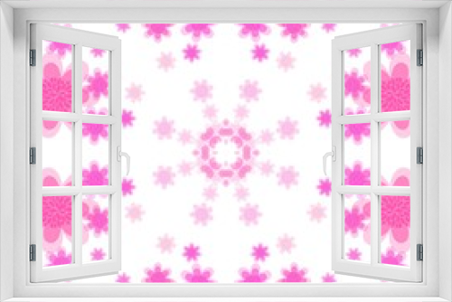 Symmetrical daisy flower illustration background