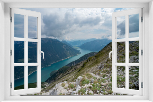 Fototapeta Naklejka Na Ścianę Okno 3D - Achensee von dem Gipfel der Seekarspitze