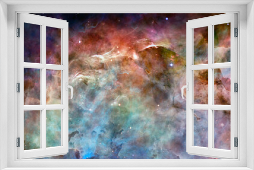 Fototapeta Naklejka Na Ścianę Okno 3D - Nebula an interstellar cloud of star dust. Elements of this image furnished by NASA