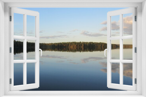 Fototapeta Naklejka Na Ścianę Okno 3D - lake in winter
