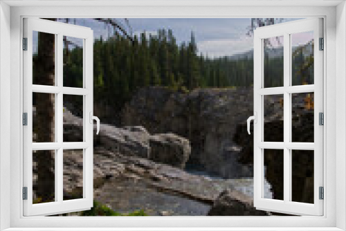 Fototapeta Naklejka Na Ścianę Okno 3D - Elbow Falls on a Summer Day