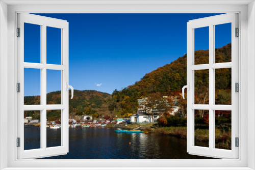 Fototapeta Naklejka Na Ścianę Okno 3D - Kawaguchiko lake