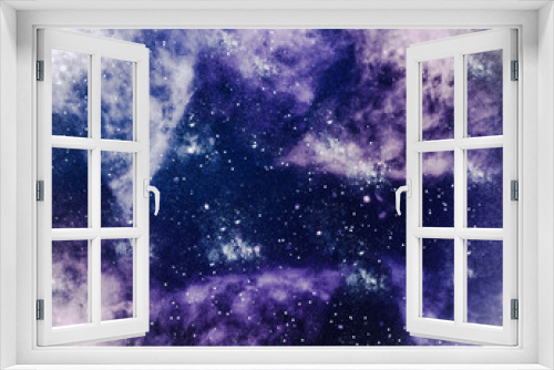 Fototapeta Naklejka Na Ścianę Okno 3D - Galaxy wallpaper. Stars and nebula background with stardust. Colorful space illustration