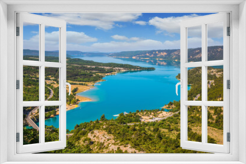 Fototapeta Naklejka Na Ścianę Okno 3D - Magnificent lake with turquoise water