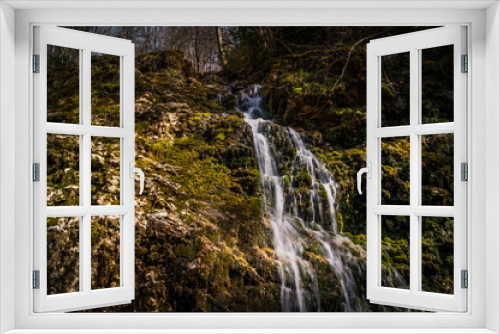 Fototapeta Naklejka Na Ścianę Okno 3D - Водопад