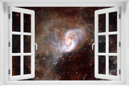 Fototapeta Naklejka Na Ścianę Okno 3D - Deep space background. Elements of this image furnished by NASA
