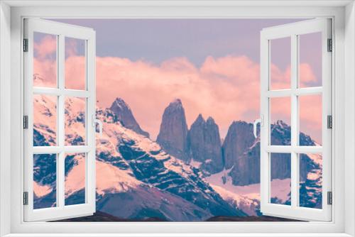 Fototapeta Naklejka Na Ścianę Okno 3D - Torres del Paine
