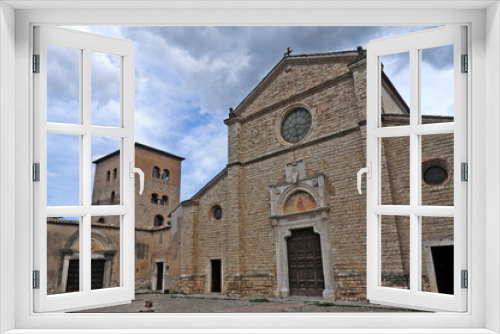 Fototapeta Naklejka Na Ścianę Okno 3D - L'Abbazia benedettina di Farfa - Viterbo	