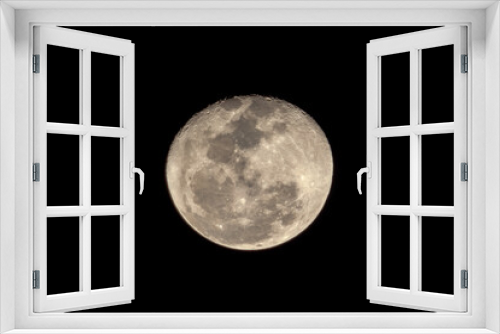Fototapeta Naklejka Na Ścianę Okno 3D - Full moon astronomy high details craters