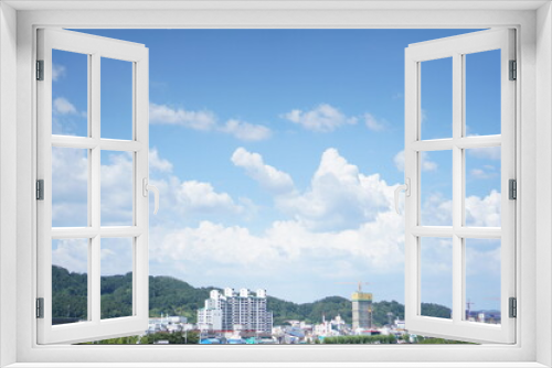 Fototapeta Naklejka Na Ścianę Okno 3D - 맑은 하늘에 구름이 이쁘다