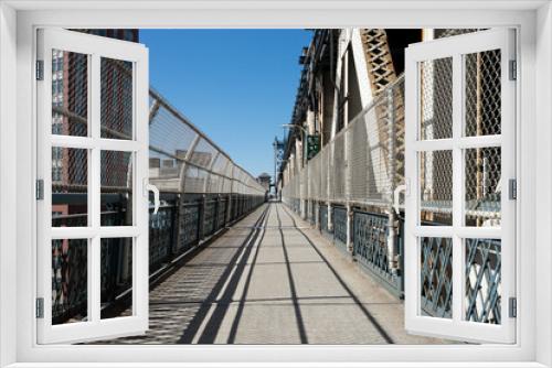 Fototapeta Naklejka Na Ścianę Okno 3D - City bridge 