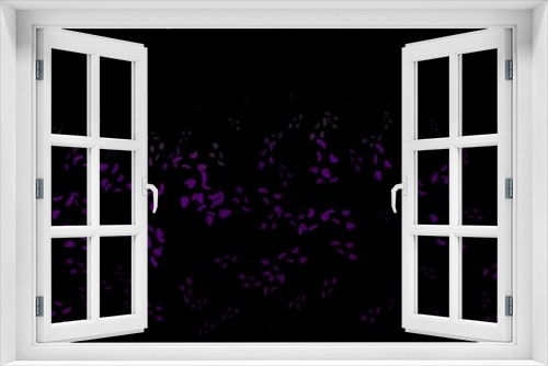 Dark Purple vector background with abstract forms.