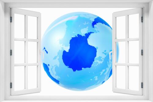 Fototapeta Naklejka Na Ścianę Okno 3D - 地球儀、南極