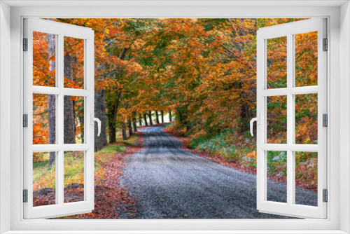 Fototapeta Naklejka Na Ścianę Okno 3D - Vermont Country Road