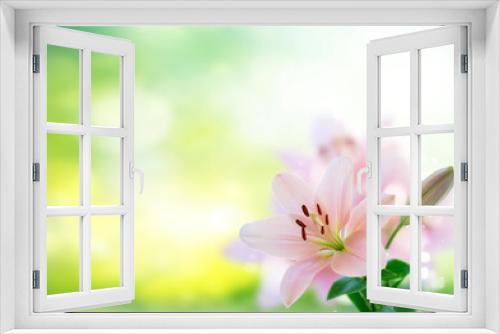 Fototapeta Naklejka Na Ścianę Okno 3D - Lilly fresh flowers